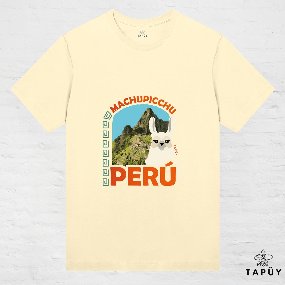 T-Shirt Femme - Machu Picchu Jaune Clair / XS / women de la marque Tapüy