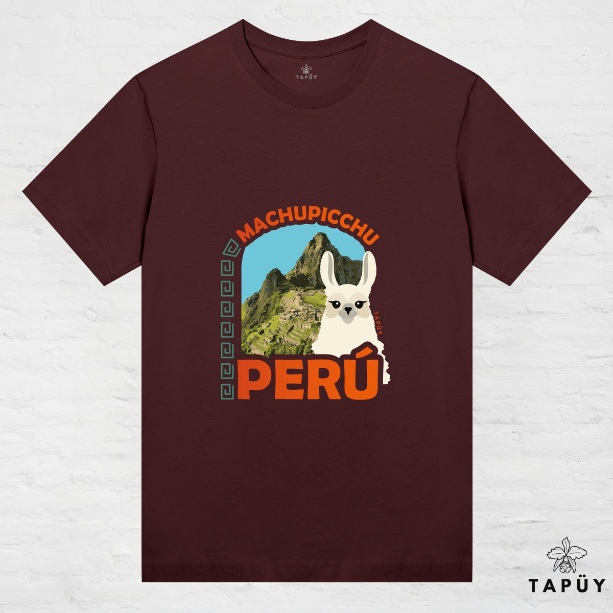 T-Shirt Femme - Machu Picchu Marron Foncé / XS / women de la marque Tapüy