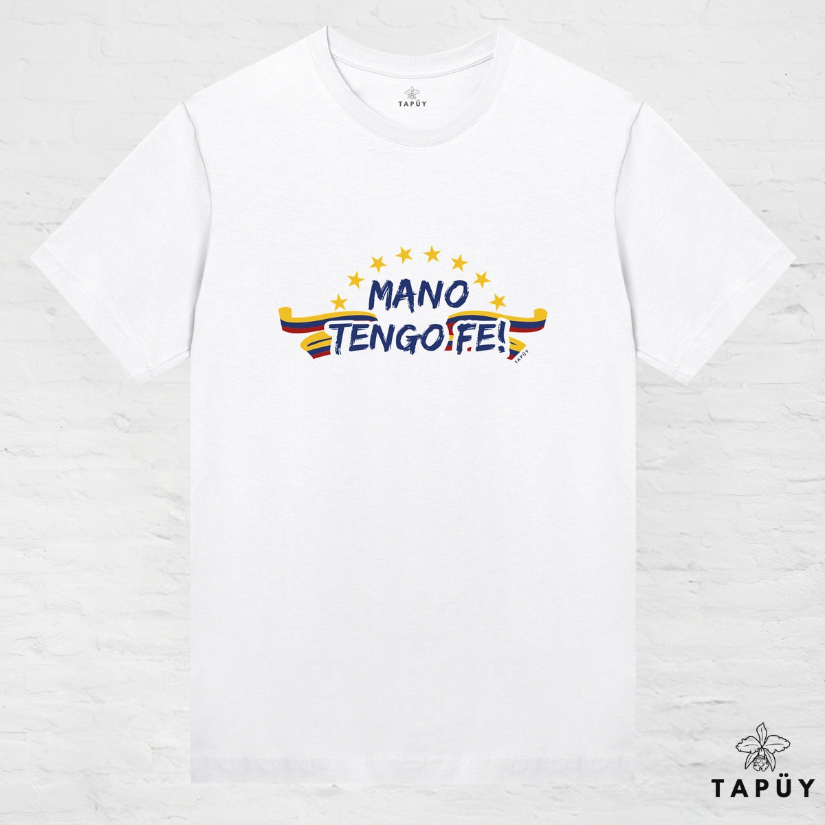 T-Shirt Femme - Mano Tengo Fe! Blanc / XS / women de la marque Tapüy