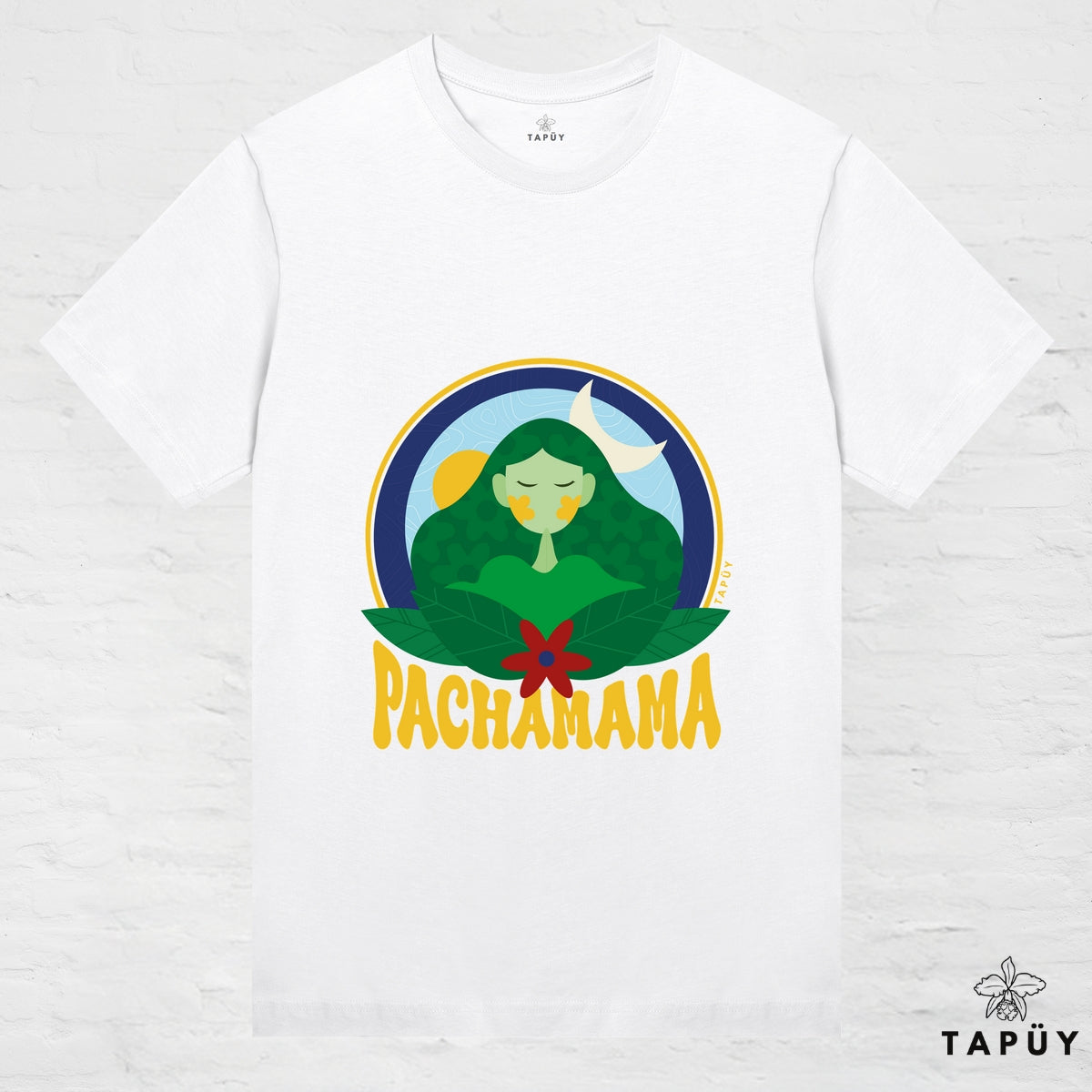 T-Shirt Femme - Pachamama Blanc / XS / women de la marque Tapüy