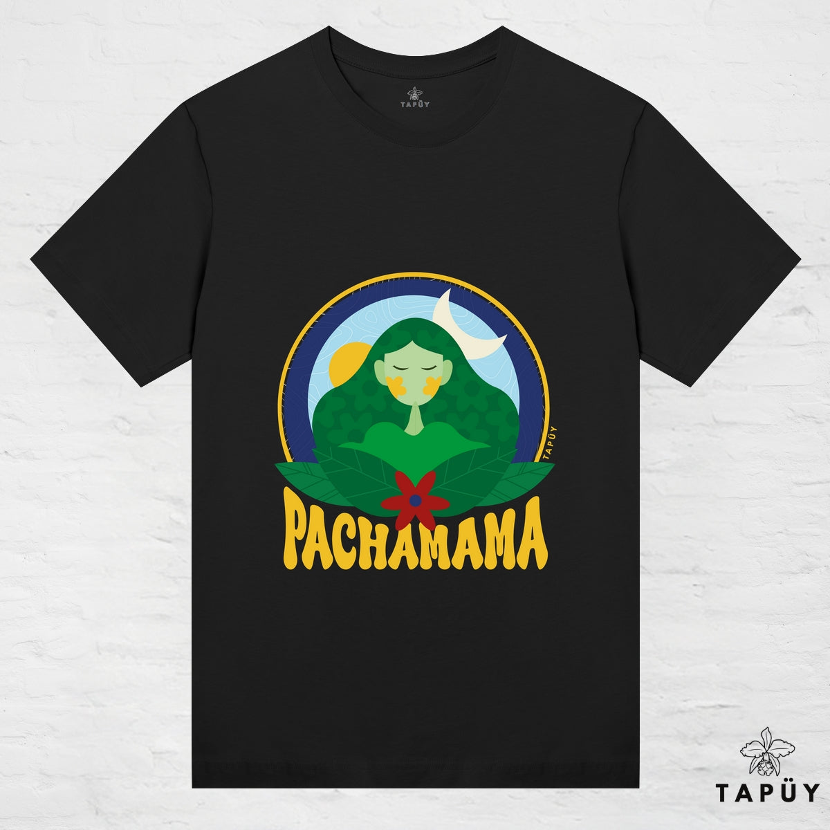 T-Shirt Femme - Pachamama Noir / XS / women de la marque Tapüy