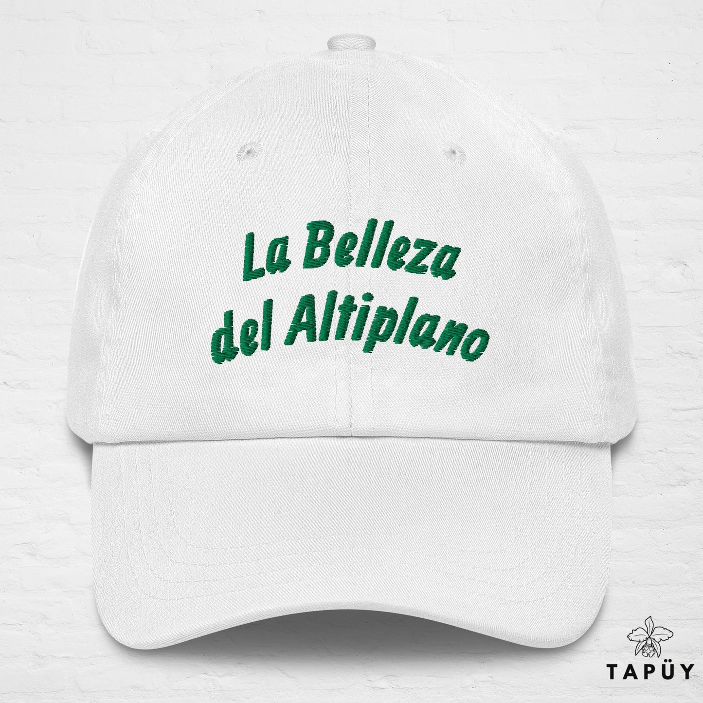 Casquette Bolivie - La Belleza del Altiplano Blanc de la marque Tapüy