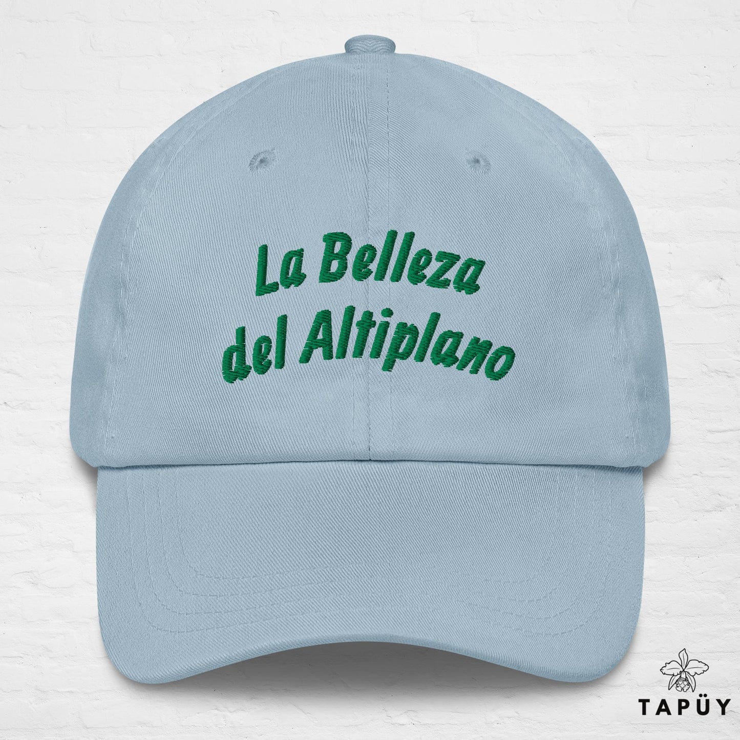 Casquette Bolivie - La Belleza del Altiplano Bleu Clair de la marque Tapüy