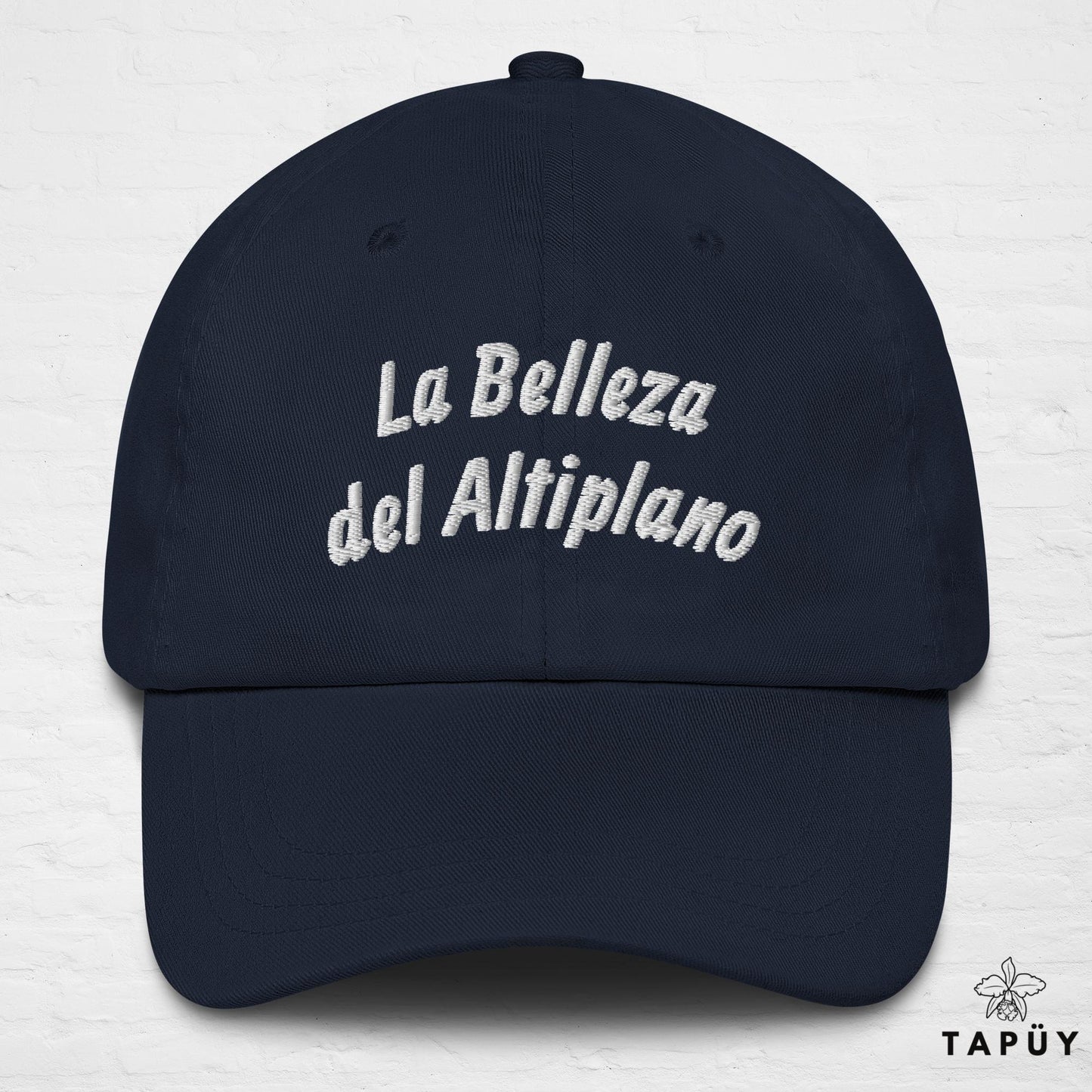 Casquette Bolivie - La Belleza del Altiplano Bleu Marine de la marque Tapüy