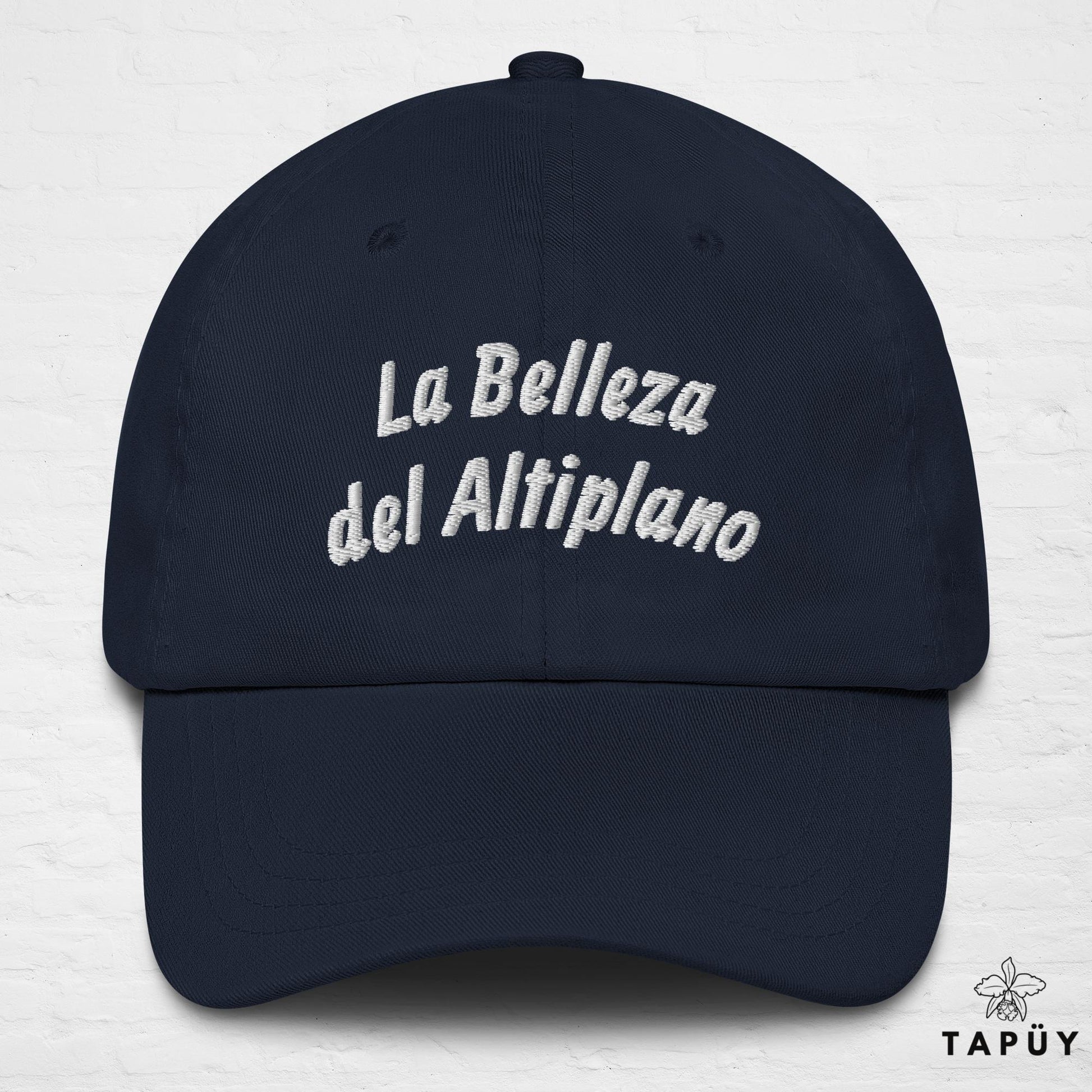 Casquette Bolivie - La Belleza del Altiplano Bleu Marine de la marque Tapüy