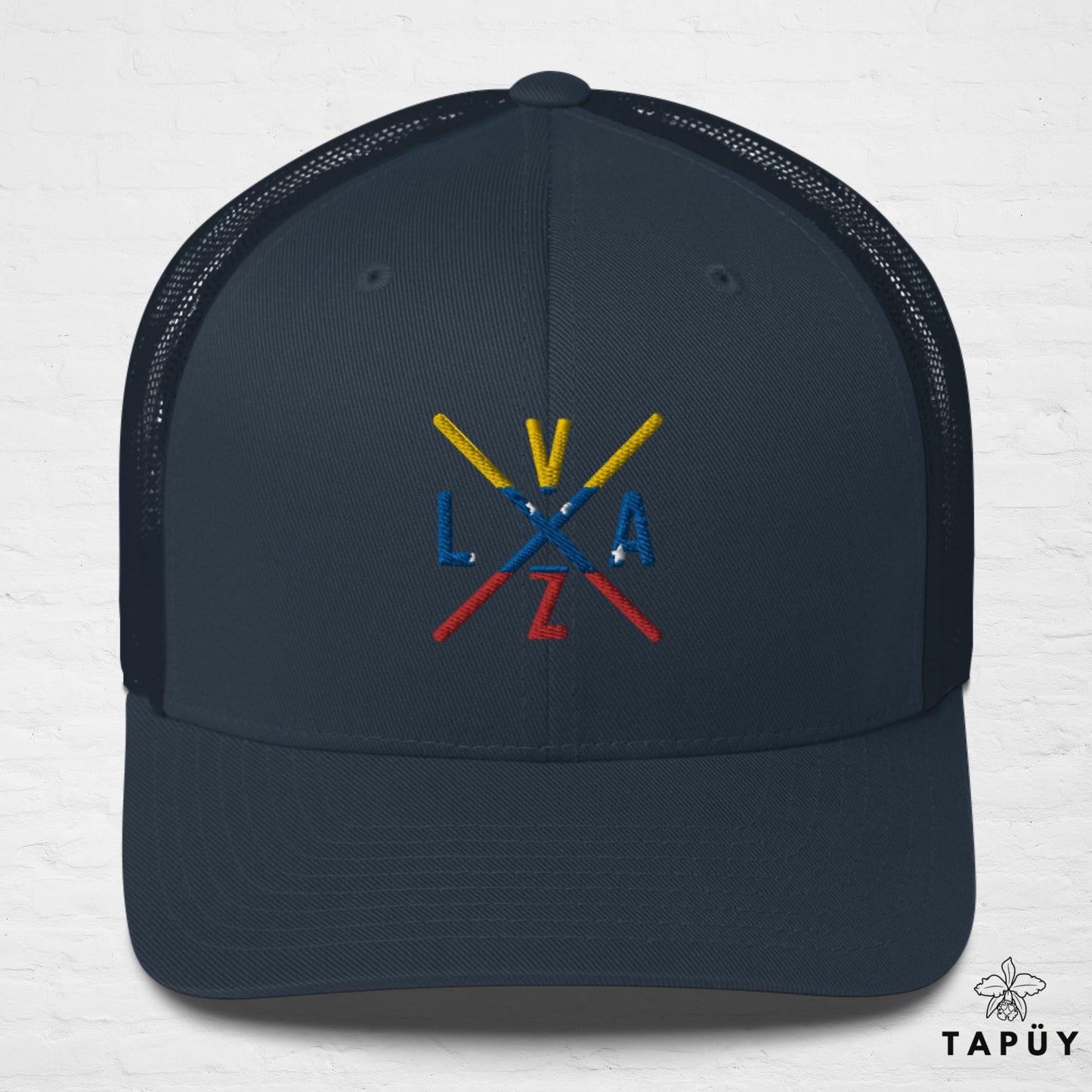 Casquette Trucker Venezuela - VZLA Bleu Marine de la marque Tapüy