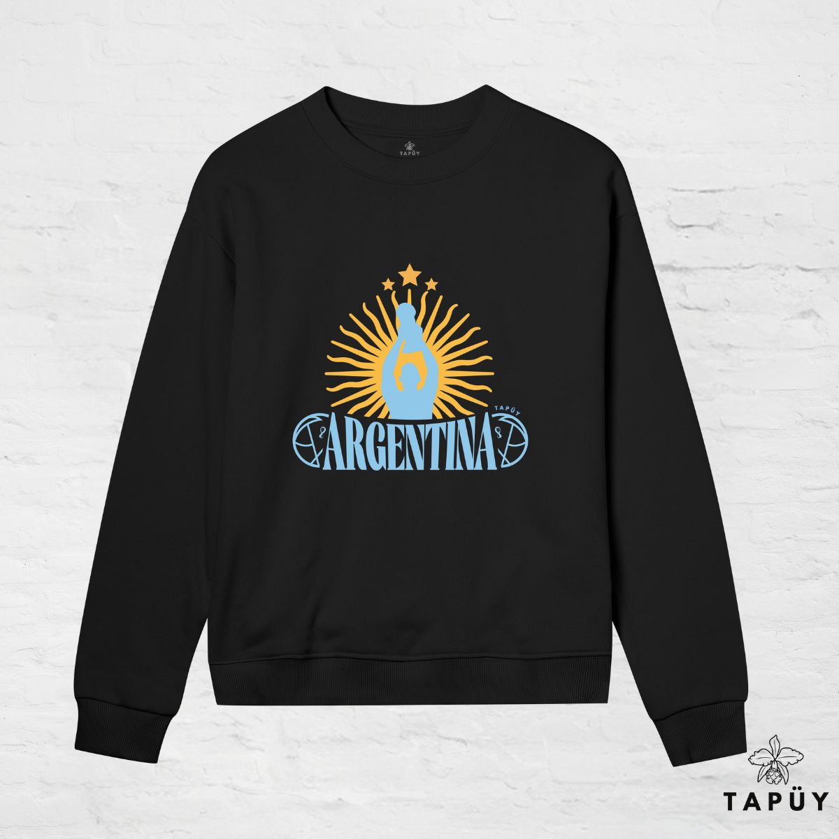 Sweatshirt Femme - Argentina Campeón del Mundo Black / XS de la marque Tapüy