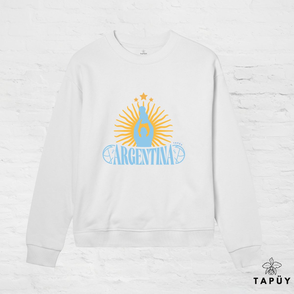 Sweatshirt Femme - Argentina Campeón del Mundo White / XS de la marque Tapüy