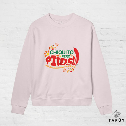 Sweatshirt Femme - Chiquito pero Picoso! Rose Clair / XS de la marque Tapüy