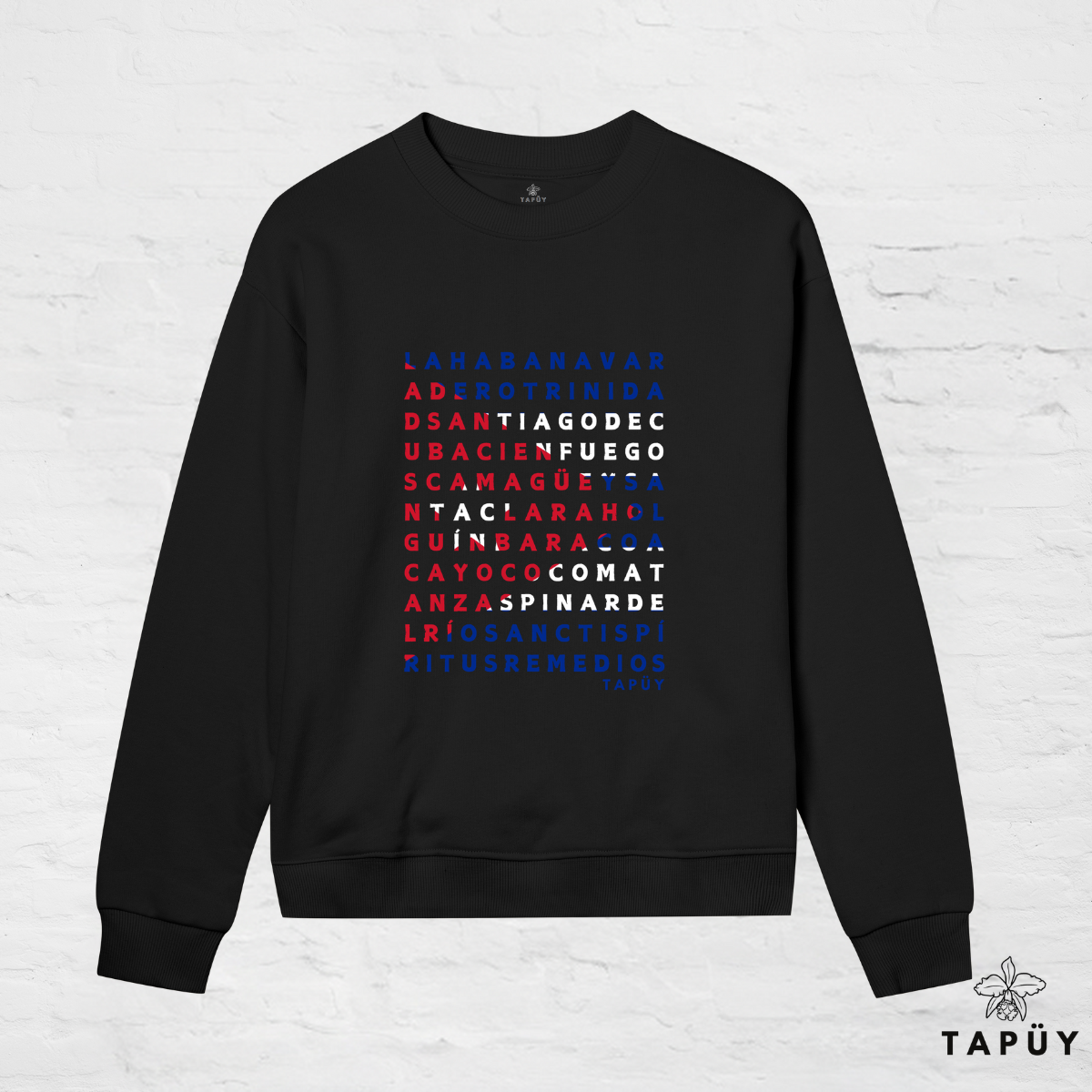 Sweatshirt Femme - Ciudades de Cuba Black / XS de la marque Tapüy
