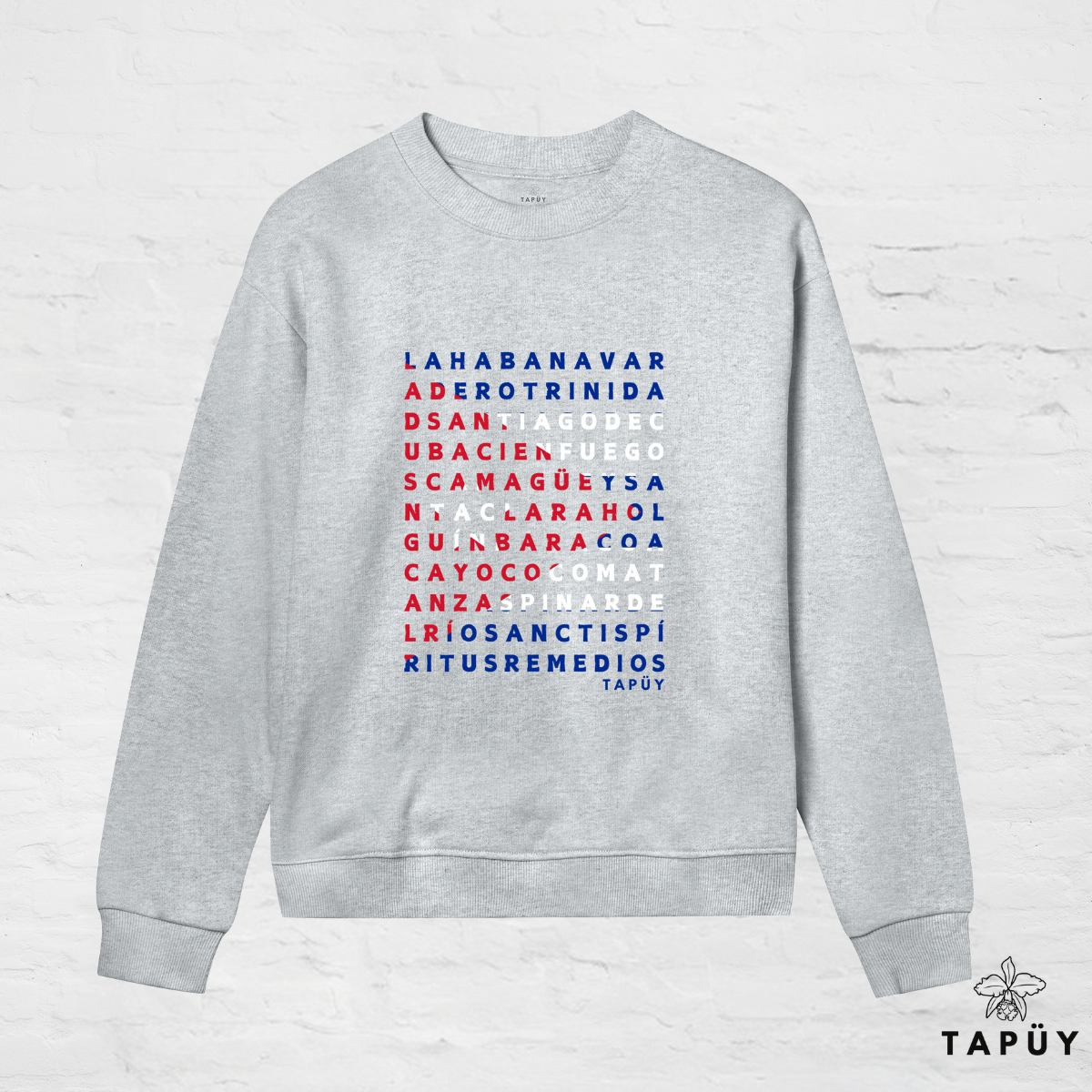 Sweatshirt Femme - Ciudades de Cuba Gris Chiné / XS de la marque Tapüy