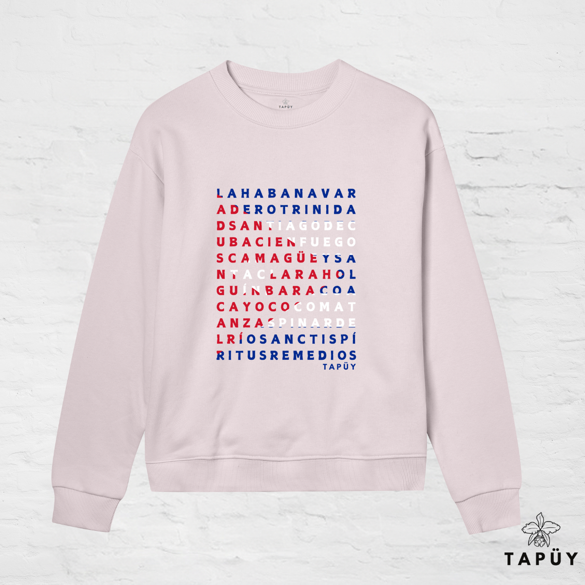 Sweatshirt Femme - Ciudades de Cuba Rose Clair / XS de la marque Tapüy