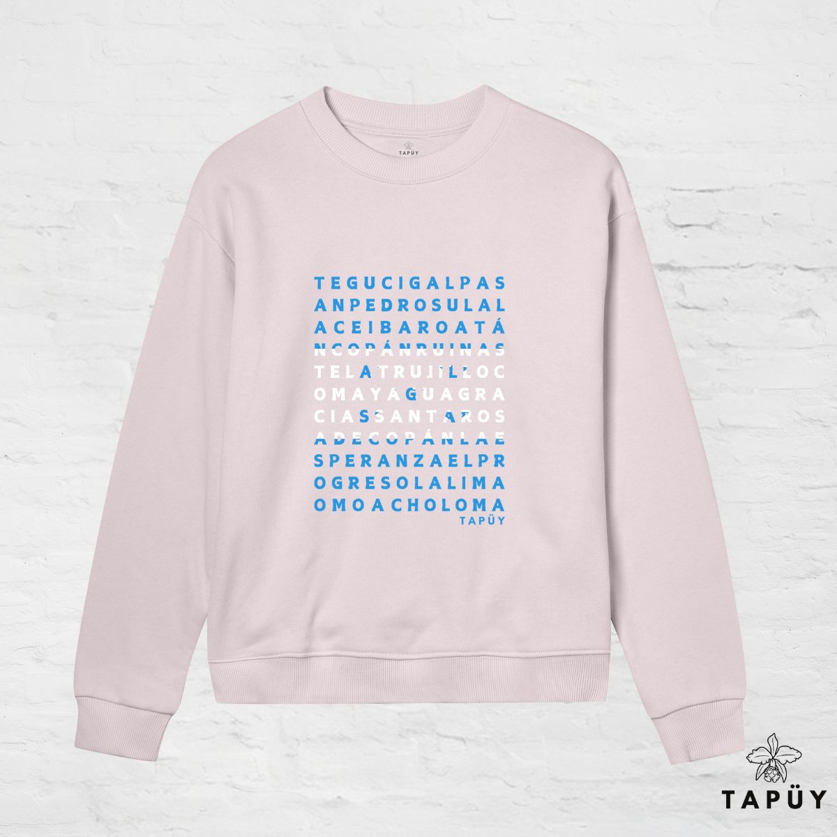Sweatshirt Femme - Ciudades de Honduras Rose Clair / XS de la marque Tapüy