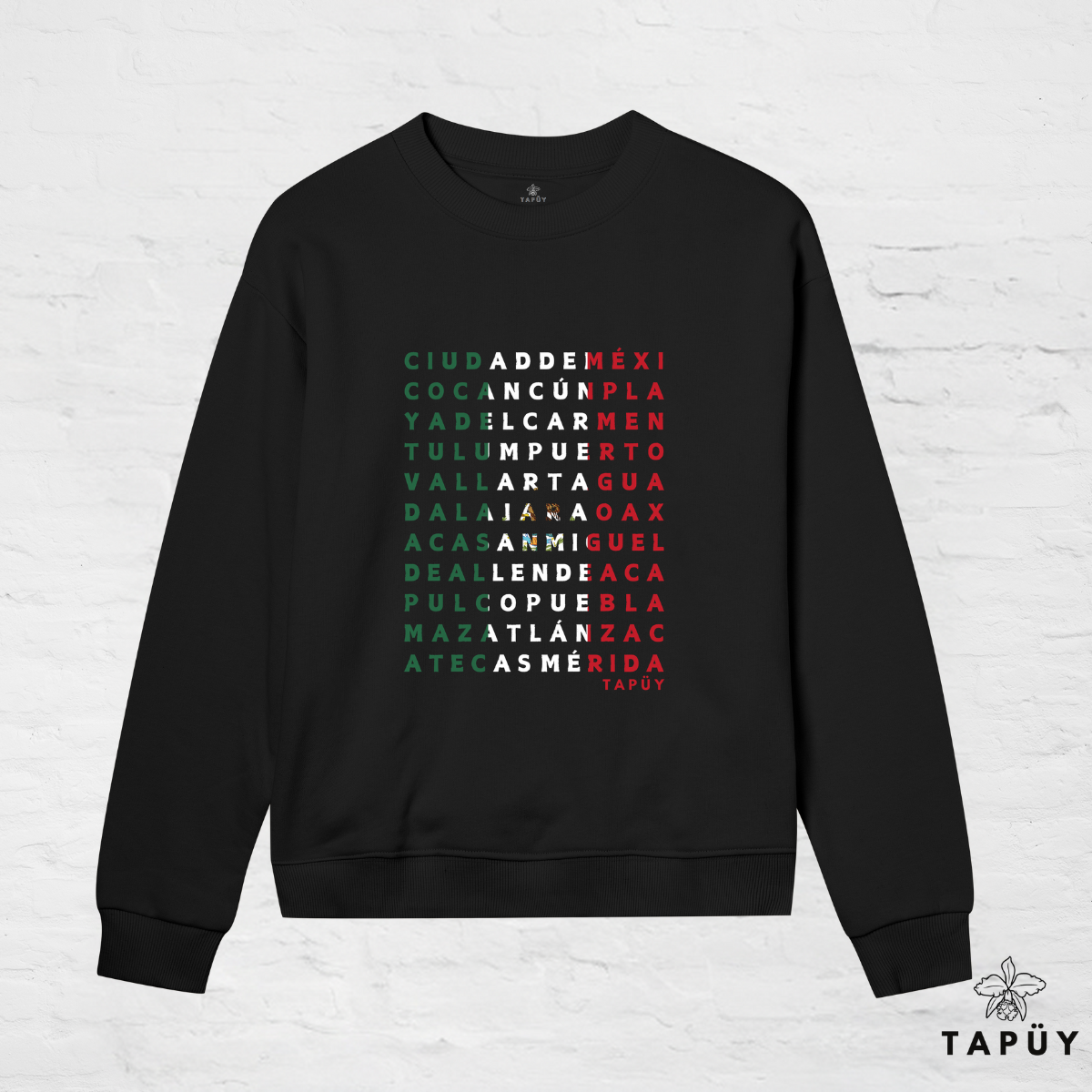 Sweatshirt Femme - Ciudades de México Black / XS de la marque Tapüy