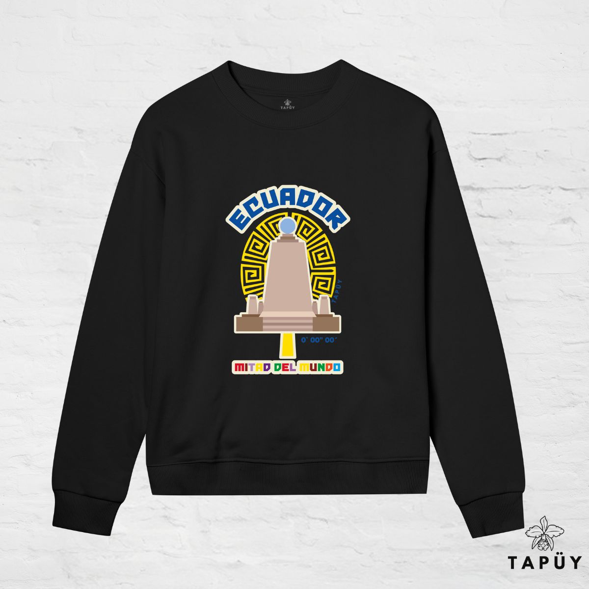Sweatshirt Femme - Mitad del Mundo Black / XS de la marque Tapüy