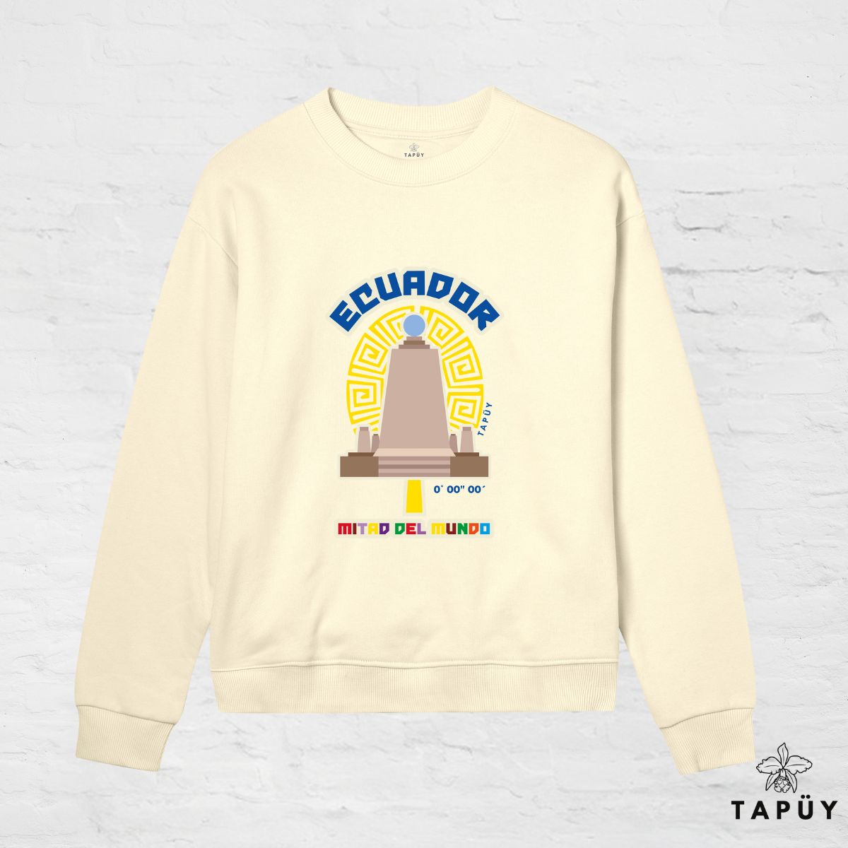 Sweatshirt Femme - Mitad del Mundo Jaune Clair / XS de la marque Tapüy