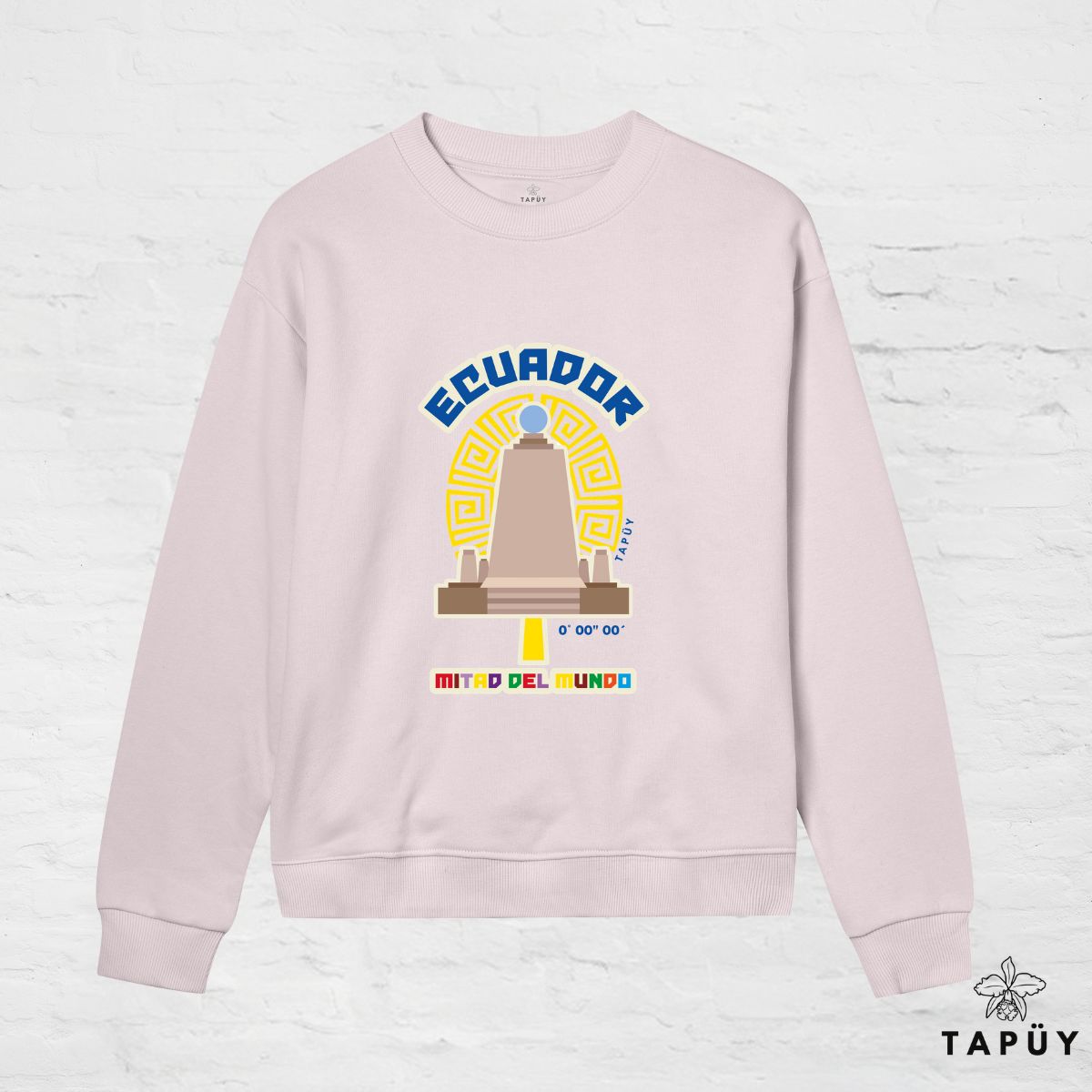 Sweatshirt Femme - Mitad del Mundo Rose Clair / XS de la marque Tapüy
