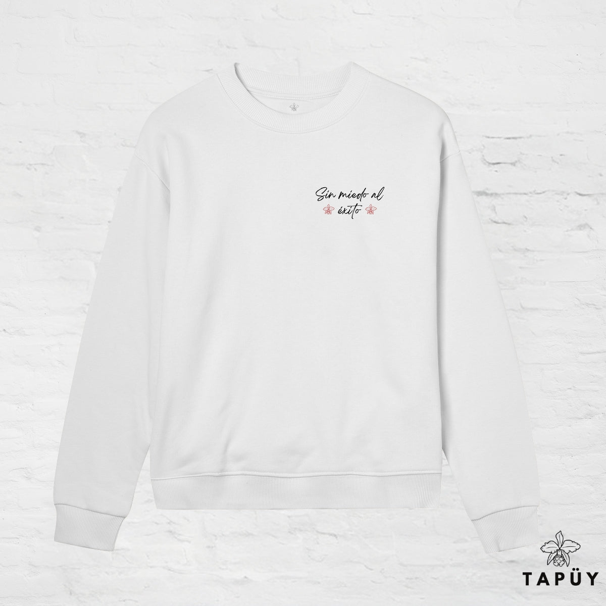 Sweatshirt Femme Sin Miedo Al Exito Blanc / XS de la marque Tapüy