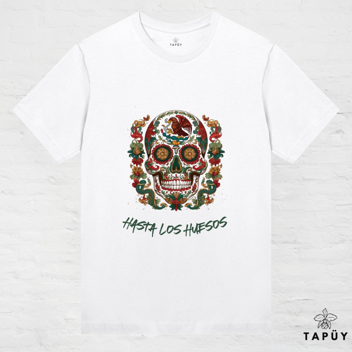 T-Shirt Femme - Hasta los huesos Blanc / XS de la marque Tapüy