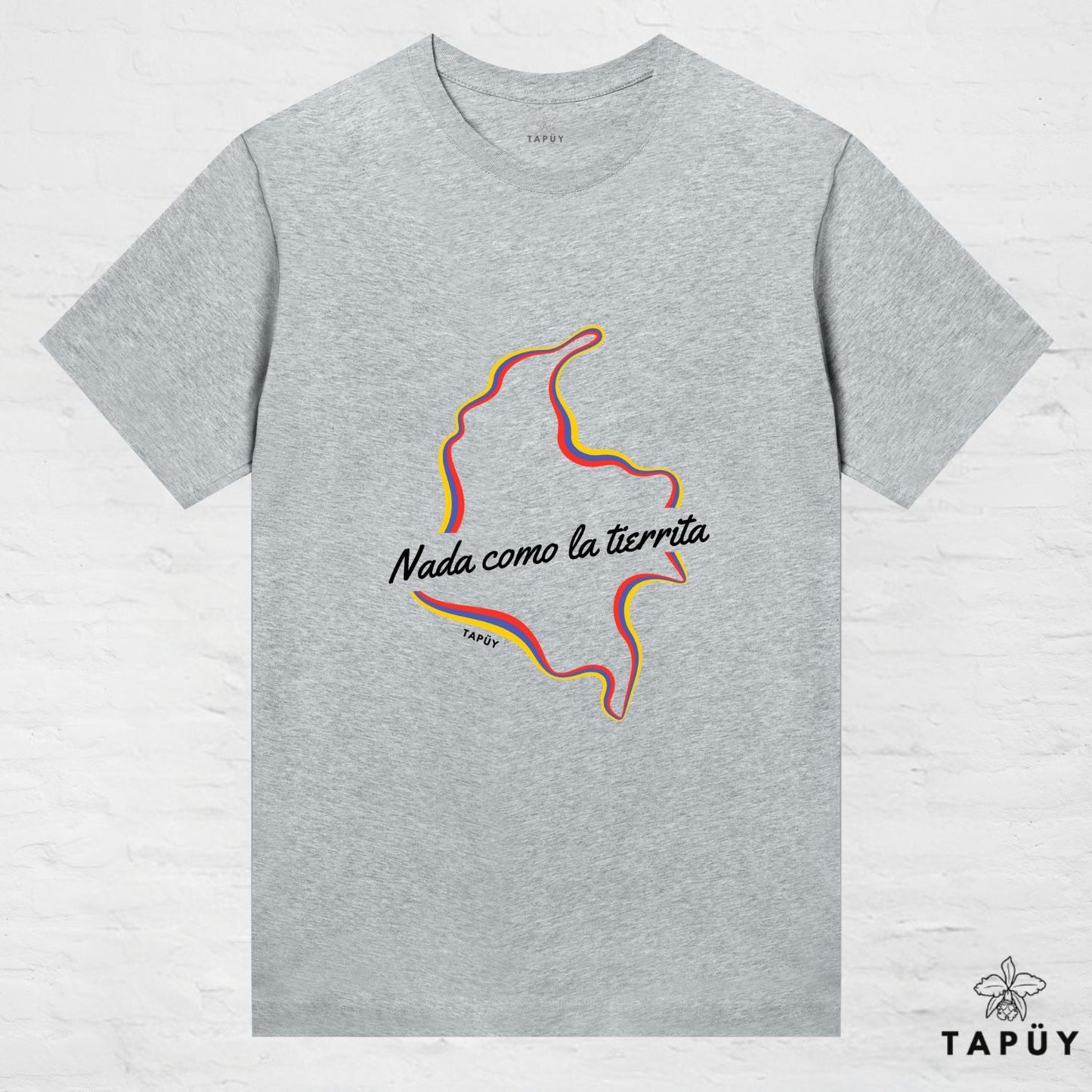 T-Shirt Femme - Nada como la tierrita Gris Chiné / XS / women de la marque Tapüy