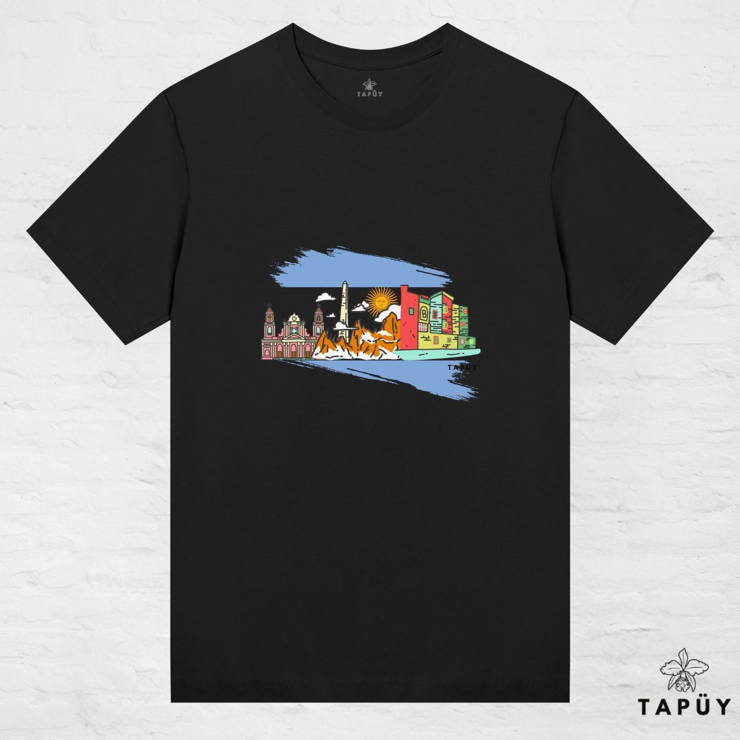 T-Shirt Femme - Paisajes Argentina Black / XS / women de la marque Tapüy