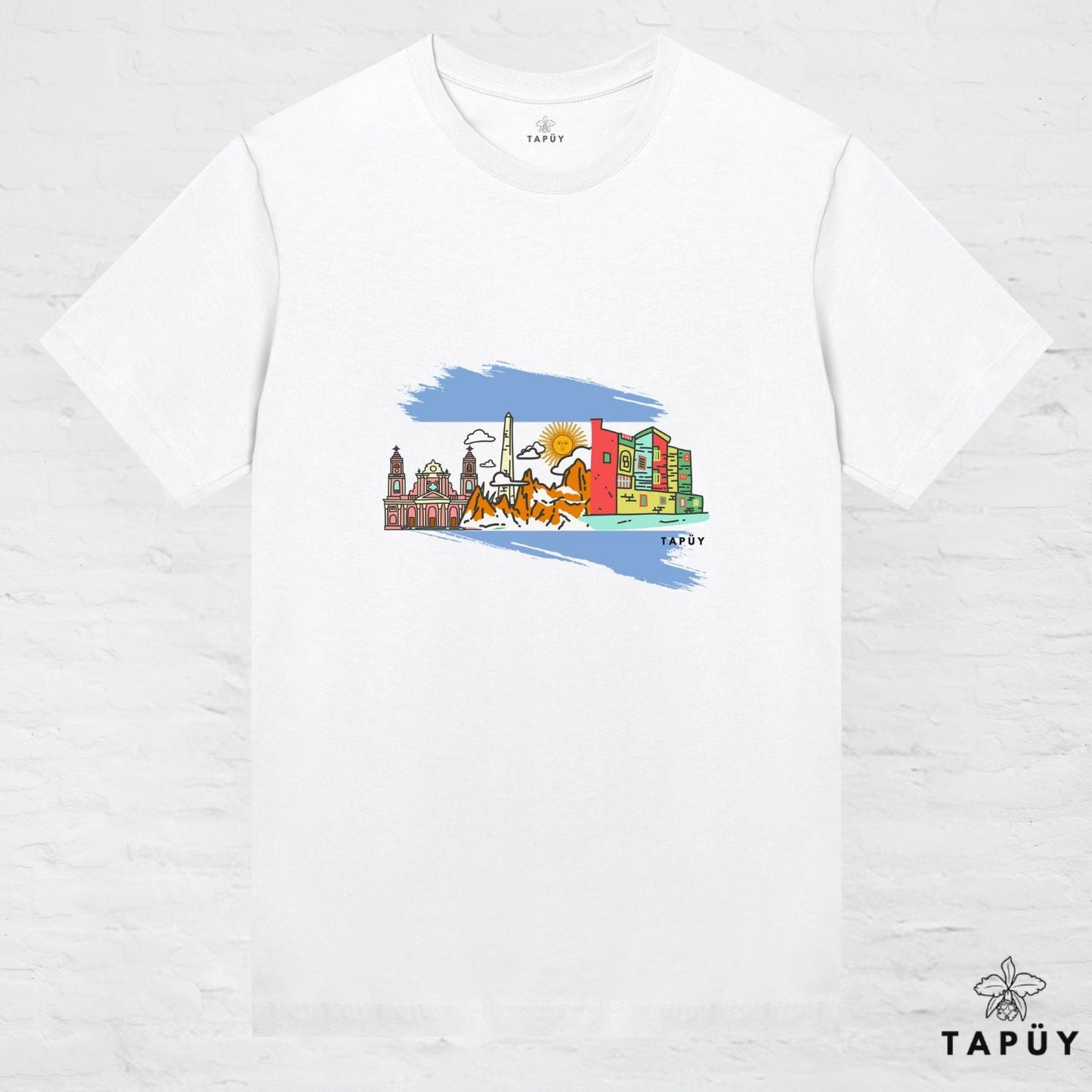 T-Shirt Femme - Paisajes Argentina White / XS / women de la marque Tapüy