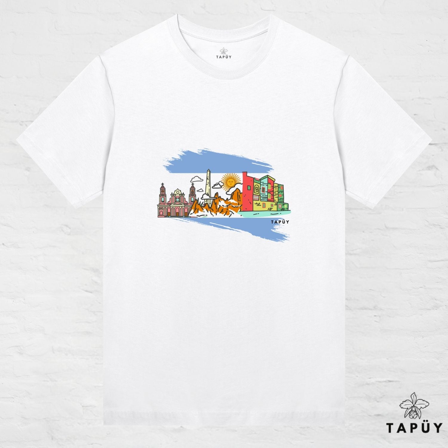 T-Shirt Femme - Paisajes Argentina White / XS / women de la marque Tapüy