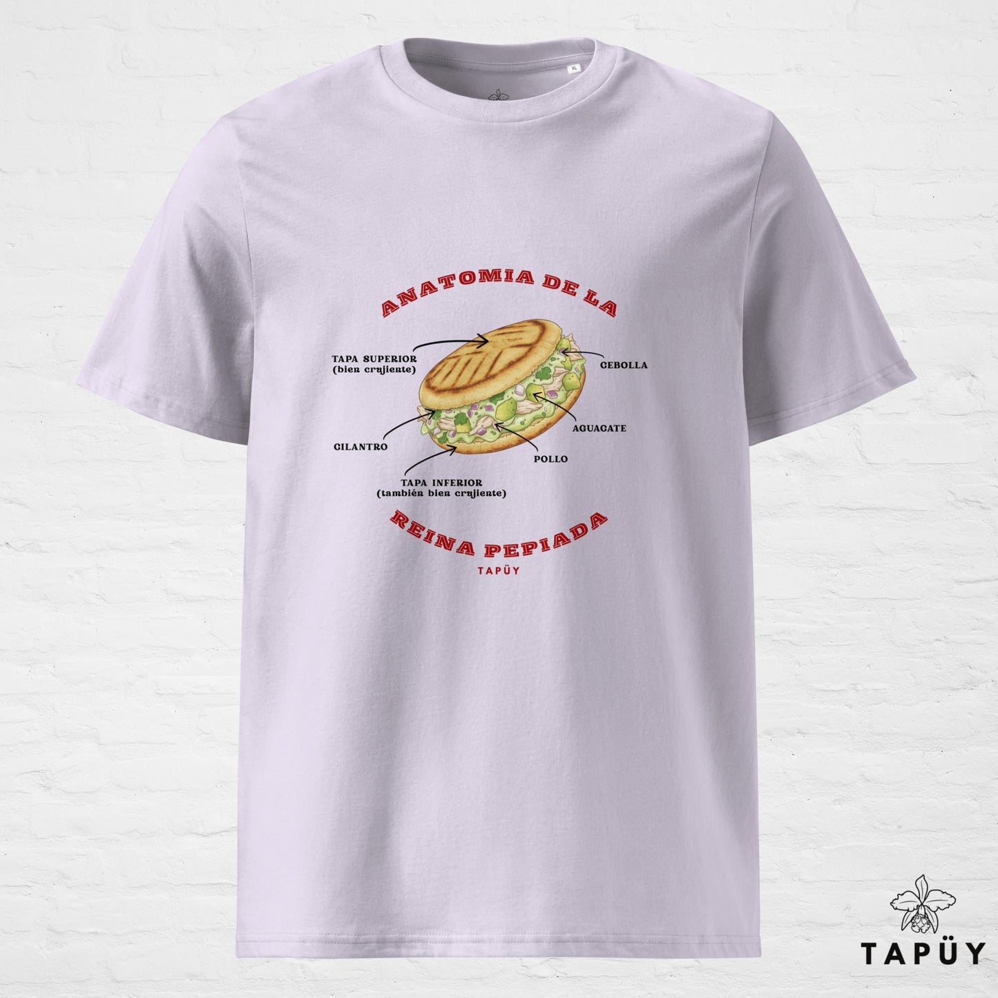 T-Shirt Homme Anatomía de la Reina Pepiada Lavande / S de la marque Tapüy